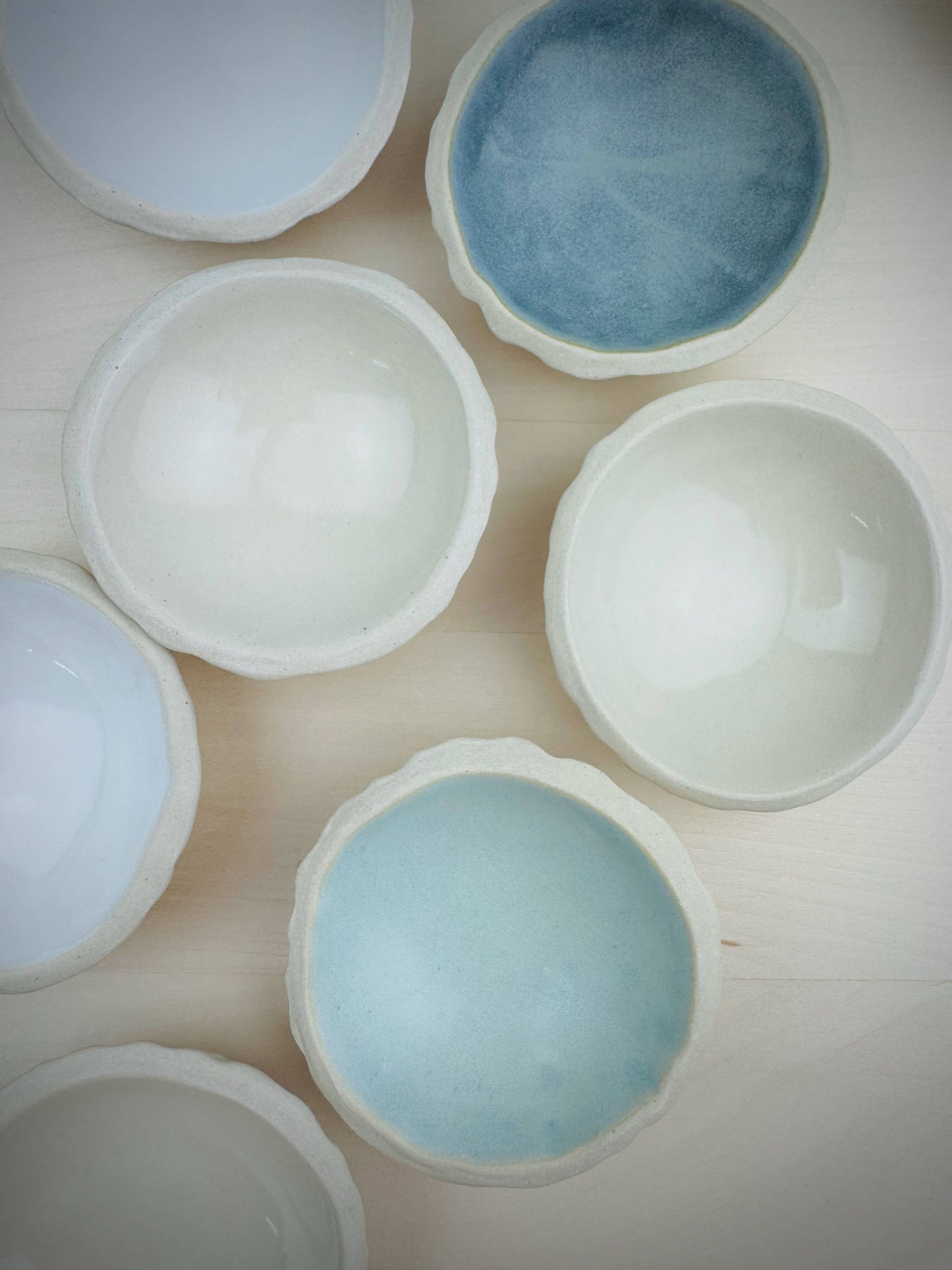 Wishbone Pottery - Petite Texture Bowl | White Stoneware Clay