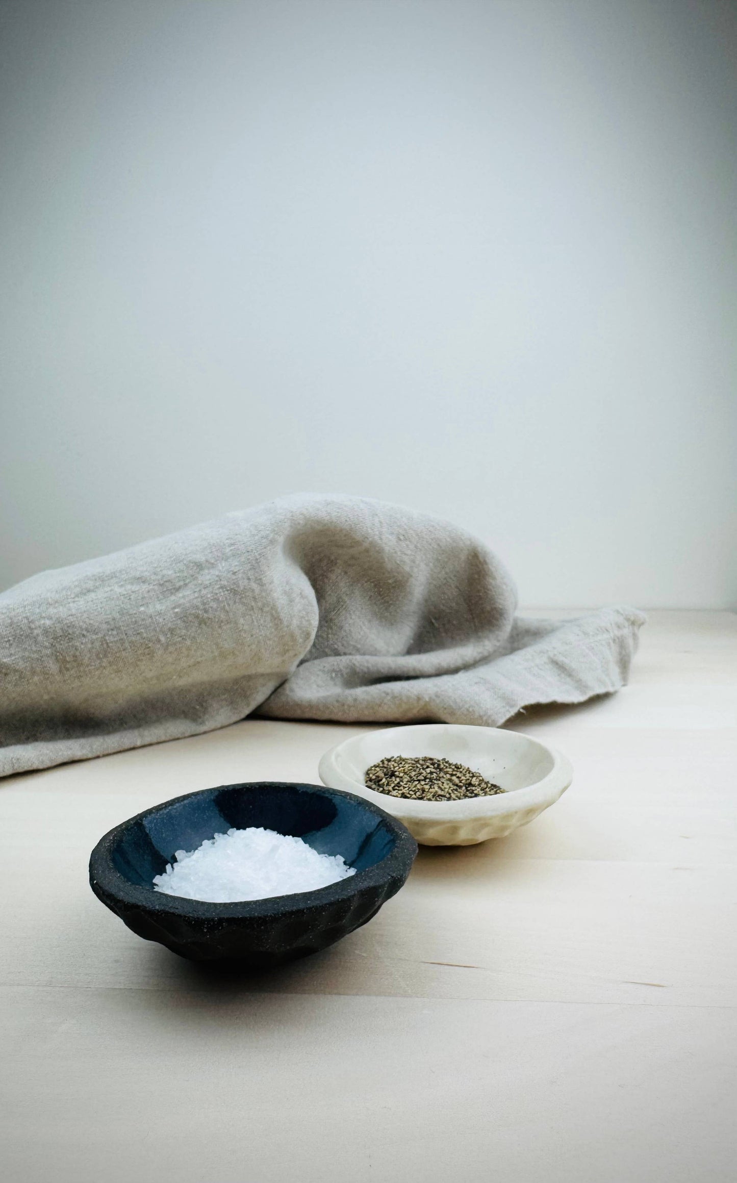 Wishbone Pottery - Petite Texture Bowl | White Stoneware Clay