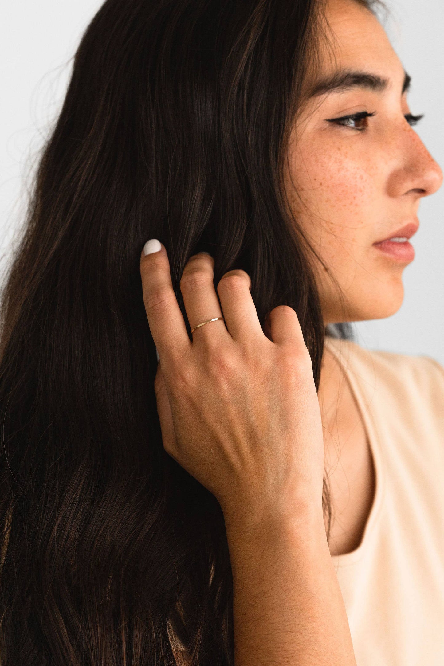 Sheena Marshall Jewelry - Hammered Ring | Gold Fill