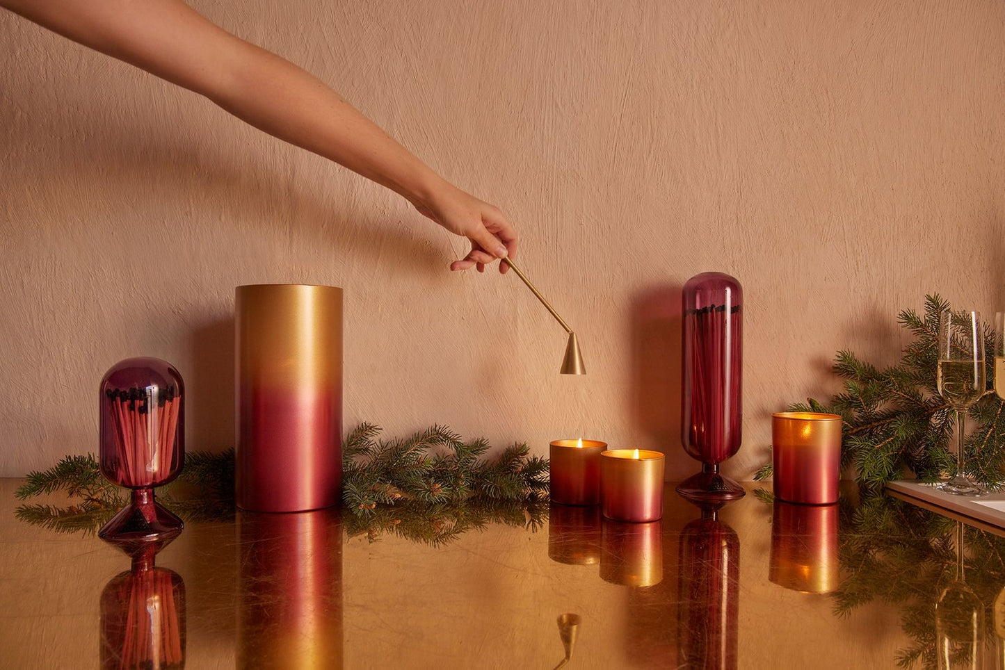 Gold Candle Snuffer