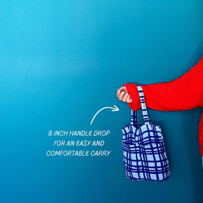Jenny Pennywood - Petite Tote - Triangles - Indigo - Ink