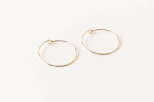 Sheena Marshall Jewelry - Minimal Hoops (1 inch)