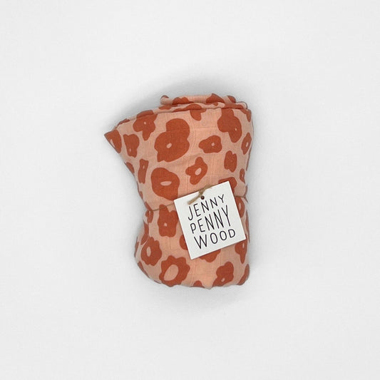Jenny Pennywood - Softest Swaddle - Celeste - Melon - Champagne