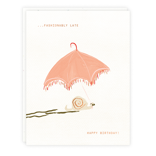 Someday Studio - Snail Umbrella card
