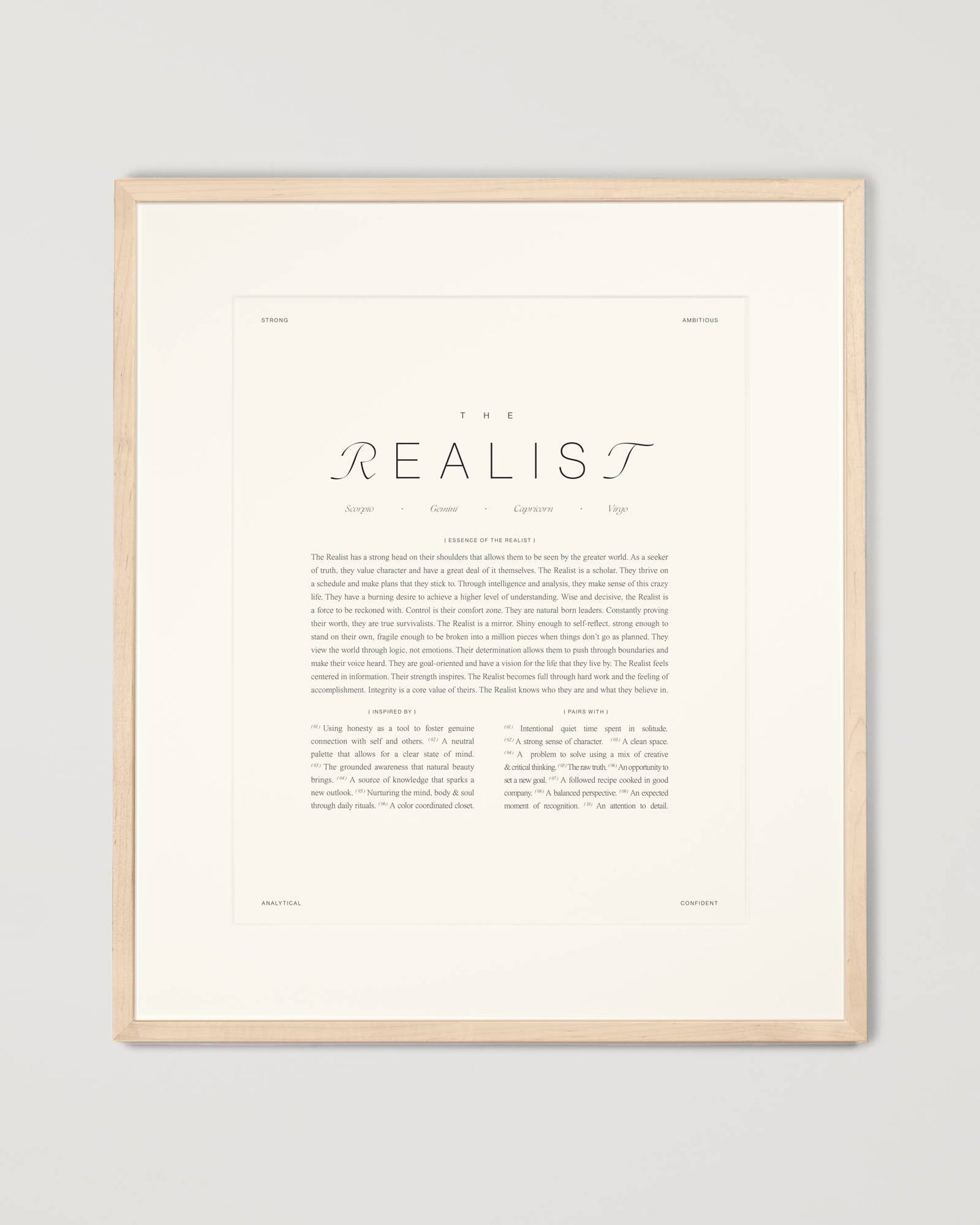 Wilde House Paper - The Realist Art Print