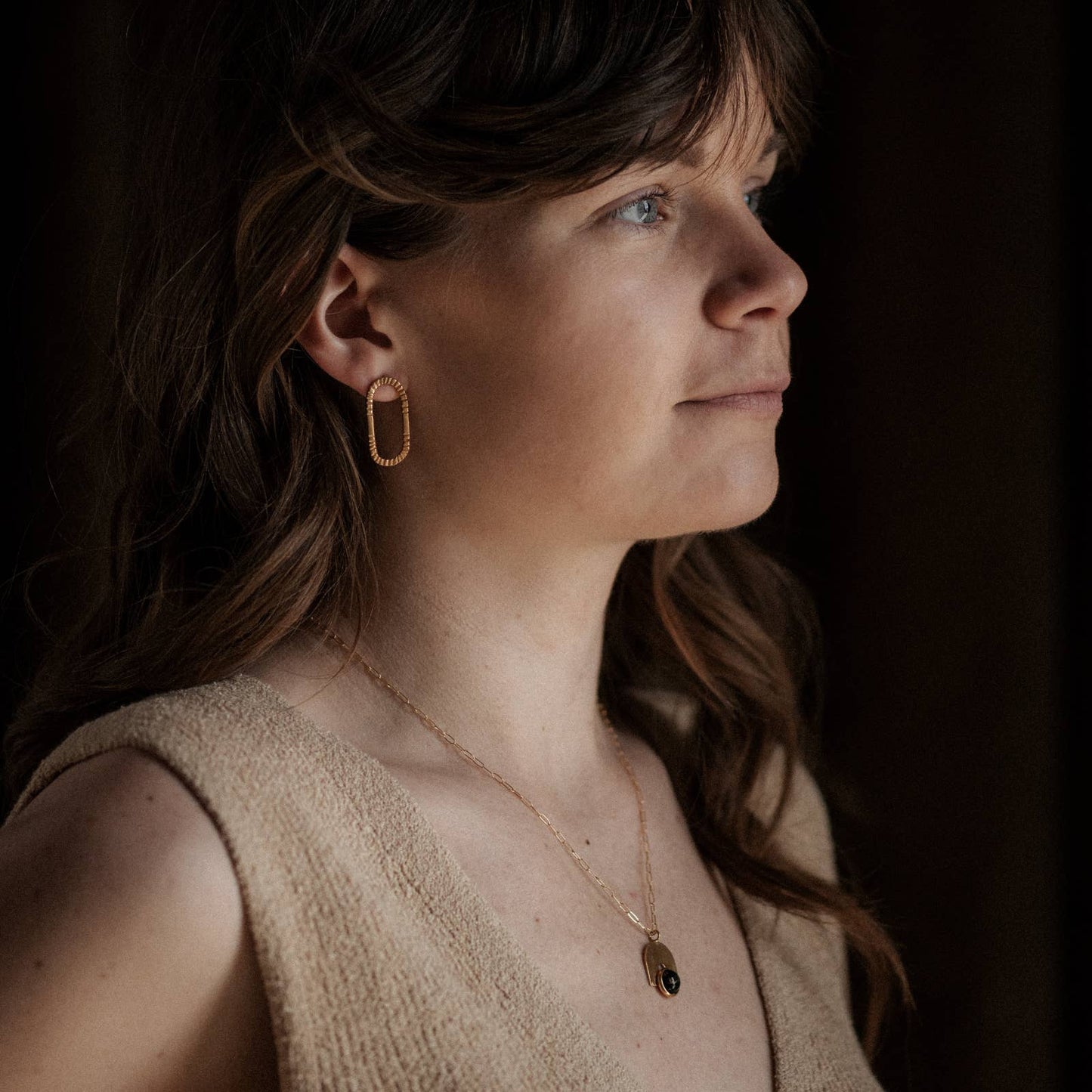 Commonform - Bali Necklace // Copper Obsidian // Demi-Fine Gold