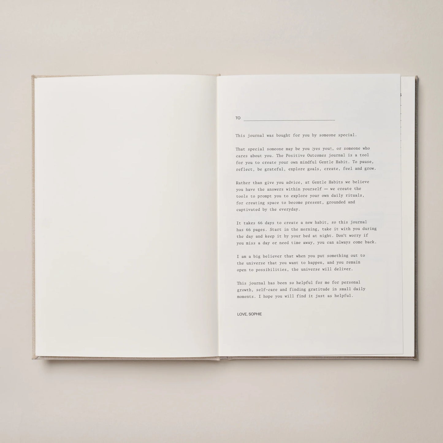 Gentle Habits - Positive Outcomes Journal