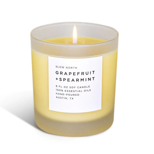 Grapefruit + Spearmint Candle
