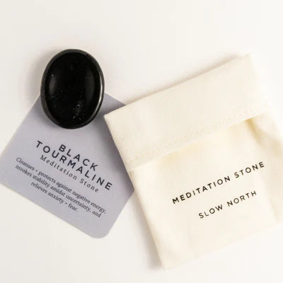 Slow North Meditation Stone Black Tourmaline